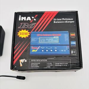IMAX B6 Li-ion/Polymer Balance Charger 80W. Pre Owned. Tested. Works.